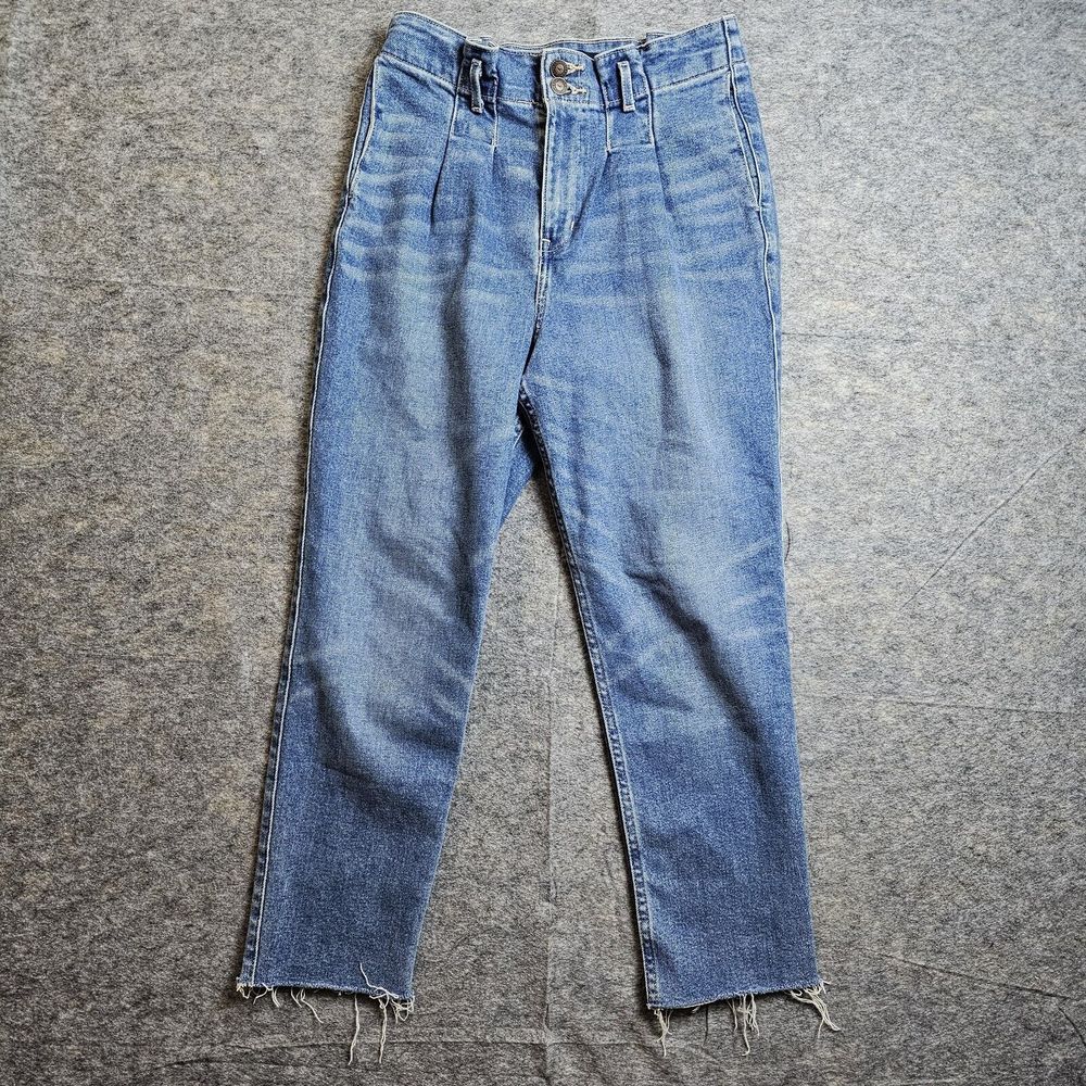Women's Hollister Ultra High-Rise Mom Jean size 3S 26w 25L vintage stretch